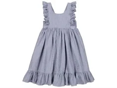 Blåstribet sommerkjole med flæser fra MarMar Cph 525-382-30 navy stripes